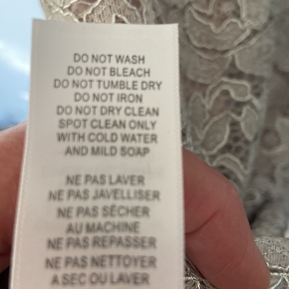 Adrienna Pappell Lace Dress Sz 18W NWT Color Icy Lilac gray very pretty holiday - Picture 11 of 17